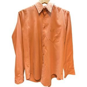 John Blair mens LG Peach Dress Shirt